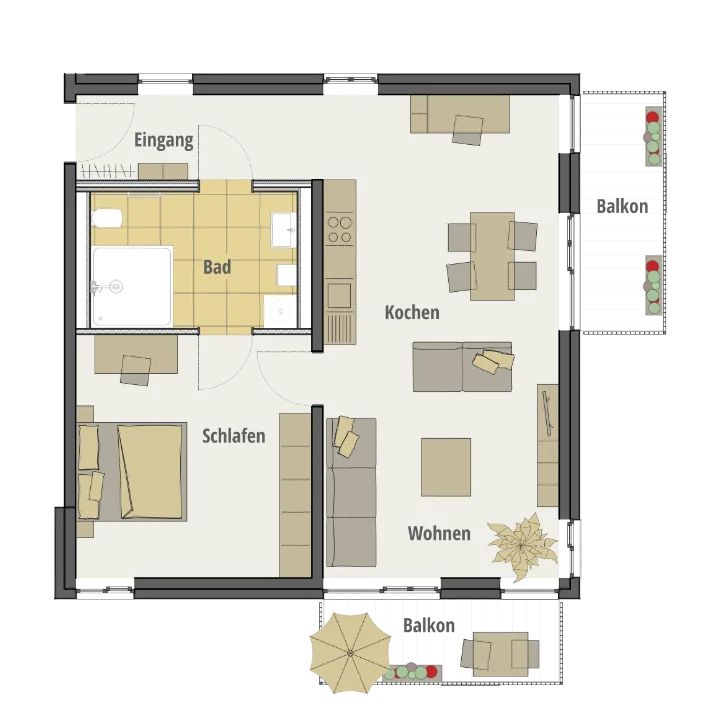 Wohnungstyp 1e