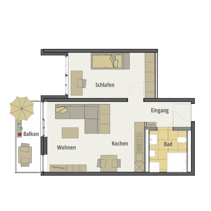 Wohnungstyp 2a