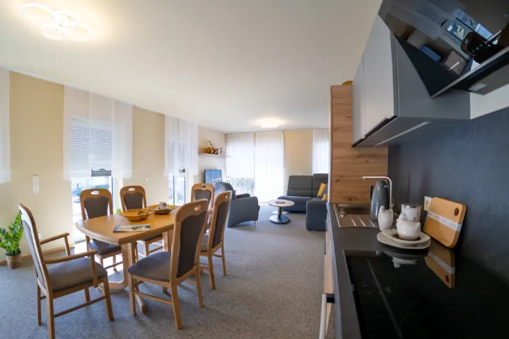 Wohnraum barrierearme Eck-Wohnung